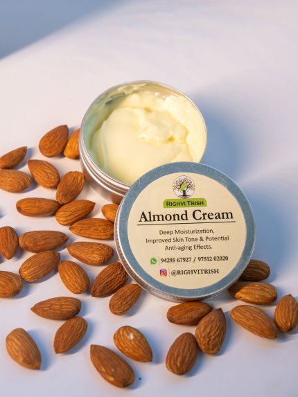 RIGHVI Almond Nourishing Cream for Soft & Glowing Skin (50gm)